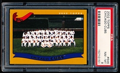 2002 Topps Bb- #646 Chicago Cubs Team Card- PSA Nm-Mt 8