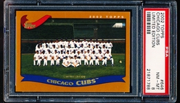 2002 Topps Limited Edition Bb- #646 Chicago Cubs Team Card- PSA Nm-Mt 8