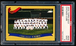 2002 Topps Gold Bb-#646 Chicago Cubs Team Card (#388/2002)- PSA Mint 9