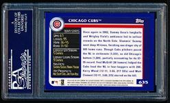 2003 Topps Bb- #635 Chicago Cubs Team Card- PSA Mint 9