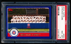 2003 Topps Bb- #635 Chicago Cubs Team Card- PSA Nm-Mt 8
