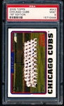 2005 Topps 1st Edition Bb- #643 Chicago Cubs Team Card- PSA Mint 9