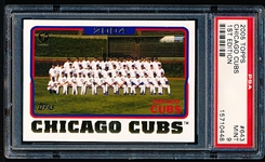 2005 Topps 1st Edition Bb- #643 Chicago Cubs Team Card- PSA Mint 9