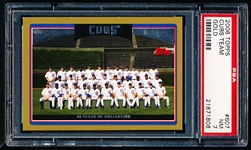 2006 Topps Gold Bb- #607 Chicago Cubs Team Card (#1003/2006)- PSA NM 7