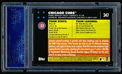 2007 Topps Bb- #347 Chicago Cubs Team Card- PSA NM+ 7.5