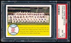 2007 Topps Heritage Bb- #327 Chicago Cubs Team Card- PSA Nm-Mt 8