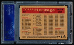 2007 Topps Heritage Bb- #327 Chicago Cubs Team Card- PSA Nm-Mt 8