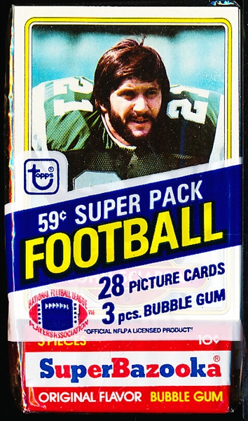 1980 Topps Football- 59 Cent Unopened Superpack