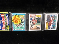 1987 Topps Football- Unopened Rack Pack with Jerry Rice on Top (middle)- NrMt- 42 cards