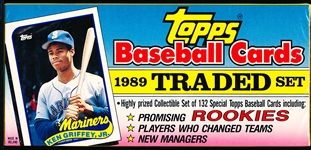 1989 Topps Baseball Traded Set- Flat Box Version