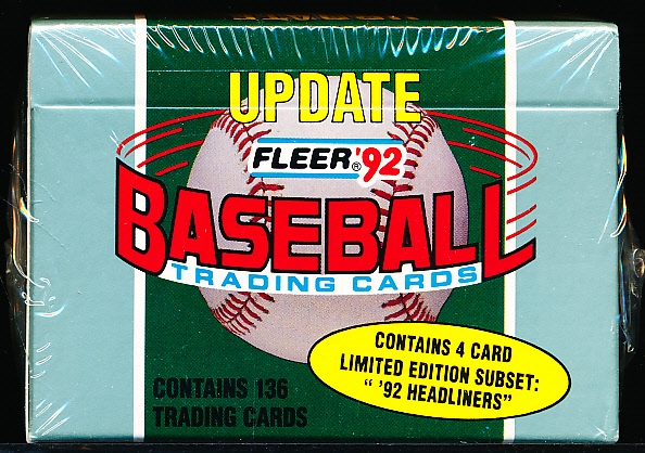 1992 Fleer Baseball Update Factory Set of 136