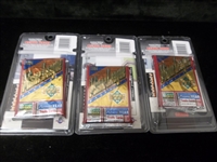 1994 Upper Deck Minor League Baseball- 3 Unopened Packs- with Clamshell Michael Jordan 3.5” x 5”- Scouting Report Card 