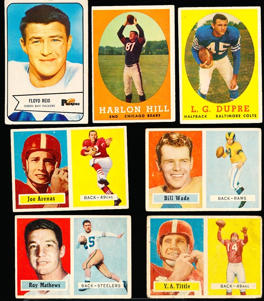 Seven Football Cards