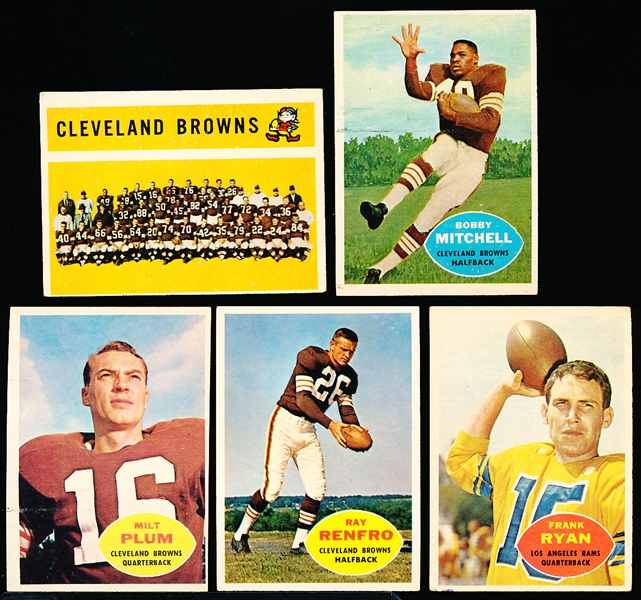 1960 Topps Fb- Cleveland Browns- 13 Diff