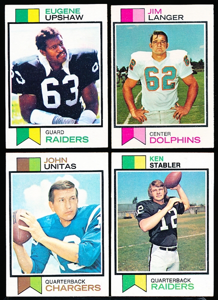 1973 Topps Fb- 4 Diff-