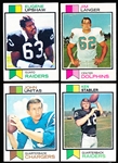 1973 Topps Fb- 4 Diff-