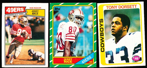 Five Football Cards