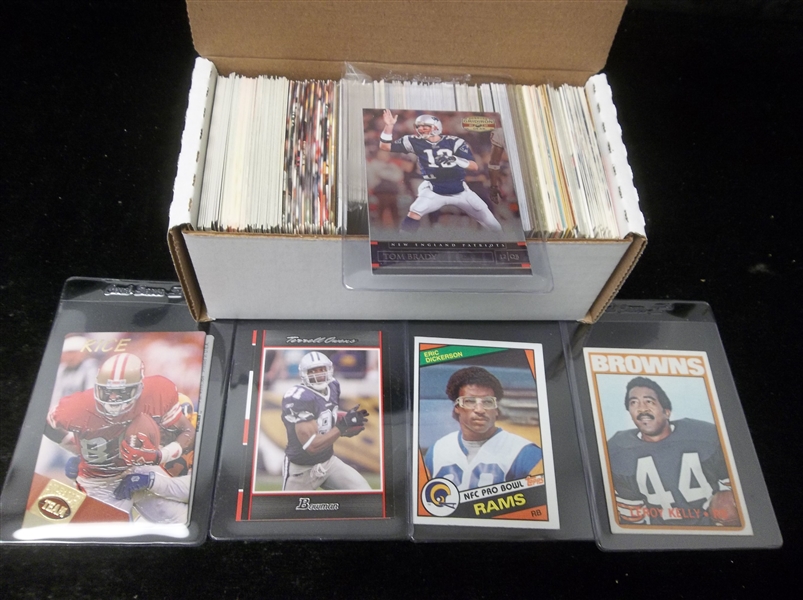 Football Star Card Lot- 350 Stars- Mostly 1980’s thru 2000’s