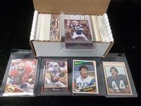 Football Star Card Lot- 350 Stars- Mostly 1980’s thru 2000’s