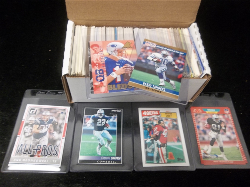Football Star Card Lot- 350 Stars- Mostly 1980’s thru 2000’s