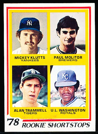 1978 Topps Bb- #707 Molitor/Trammell RC