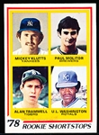 1978 Topps Bb- #707 Molitor/Trammell RC