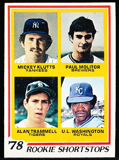 1978 Topps Bb- #707 Molitor/Trammell RC