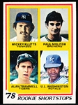 1978 Topps Bb- #707 Molitor/Trammell RC