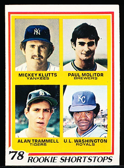 1978 Topps Bb- #707 Molitor/Trammell RC