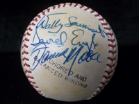 Autographed 1980 Toledo Mud Hens MiLB- 19 Diff. Signatures on an Official IL Ball