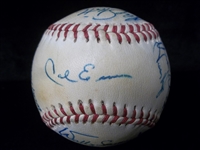 Autographed 1980 Toledo Mud Hens MiLB- 19 Diff. Signatures on an Official IL Ball