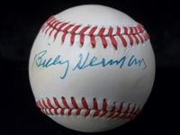 Auto’d Billy Herman Official NL MLB Bsbl.