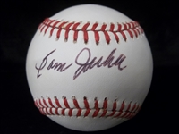 Auto’d Sam Jethroe Official NL MLB Bsbl.
