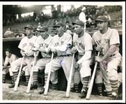 Auto’d 1930’s Hank Lieber & Joe Moore New York Giants MLB B/W 8” x 10” Photo