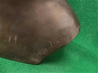 1931? Knute Rockne College Ftbl. 7-1/2” High/Wide Metal Bust