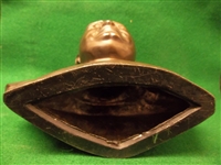 1931? Knute Rockne College Ftbl. 7-1/2” High/Wide Metal Bust