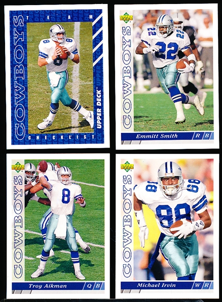 1993 Upper Deck Ftbl. Dallas Cowboys Retail Set of 25 Cards