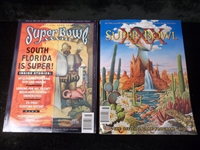2 Diff. NFL Super Bowl Programs