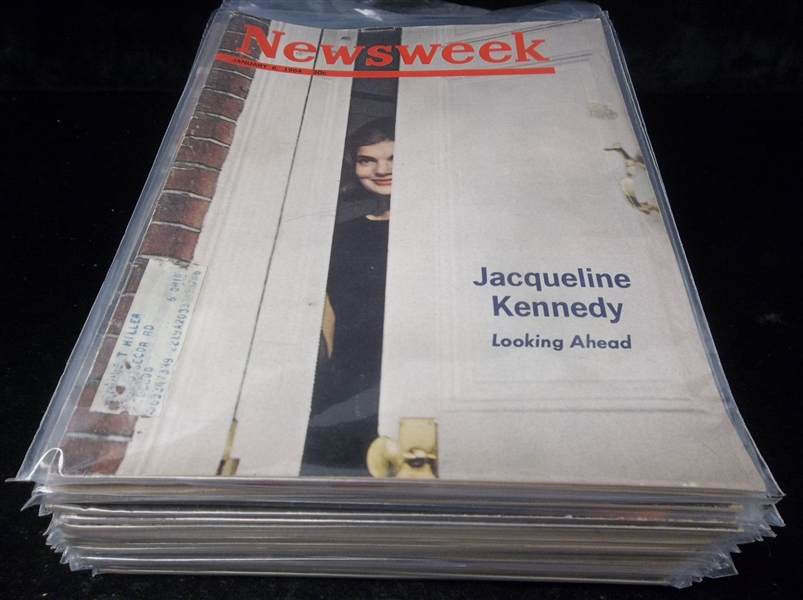 19 Diff. 1963-64 Newsweek Magazines Non-Sports