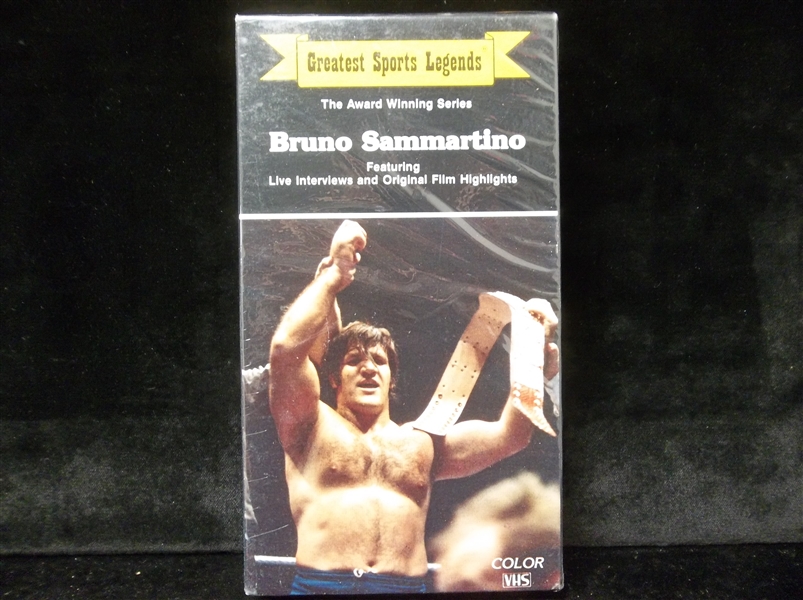 1985 Greatest Sports Legends VHS Tape Wrestling- Bruno Sammartino