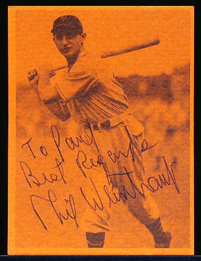 Auto’d & Inscribed 1974 TCMA 1936-37 N. Y. Giants NL Champs Phil Weintraub