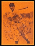 Auto’d & Inscribed 1974 TCMA 1936-37 N. Y. Giants NL Champs Phil Weintraub