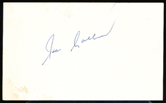 Auto’d Joe Collins MLB Index Card