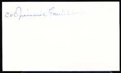 Auto’d Jimmie Crutchfield Negro Leagues Index Card