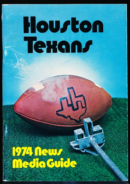 1974 Houston Texans WFL Media Guide