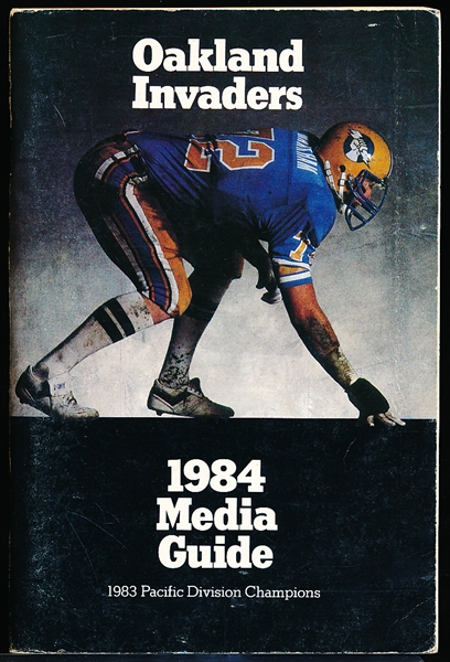 1984 Oakland Invaders USFL Media Guide