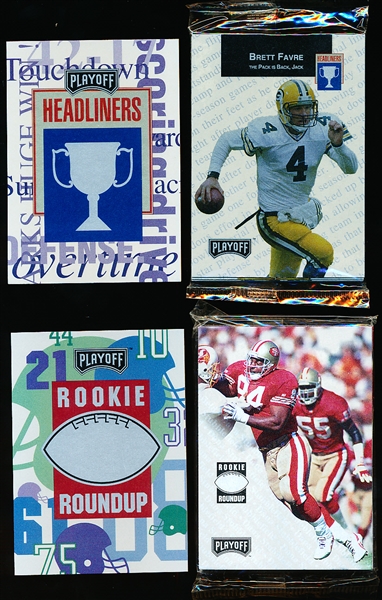 1993 Playoff Football- 2 Diff. Factory Sealed Redemption Sets