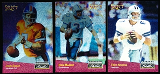 1993 Select Football- “Gridiron Skills” Complete Insert Set of 10