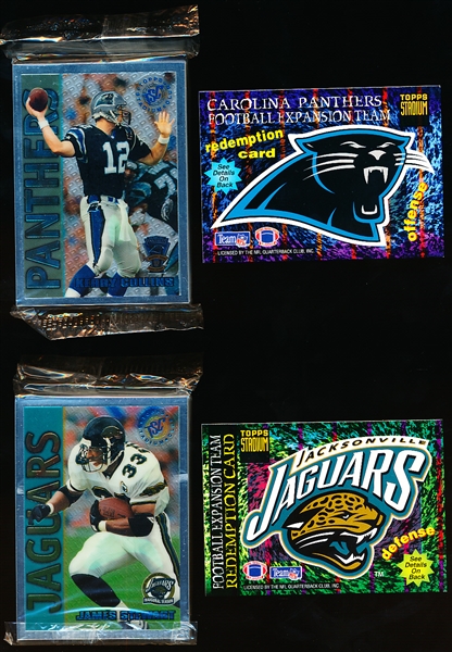 1994 Stadium Club Ftbl.- “Expansion Team Redemption” Factory Sealed Sets of 22- 2 Diff. Sets