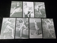 1950’s Exhibit Supply Co. “Outdoor Girls” Arcade/Exhibit Cards- 7 Diff.